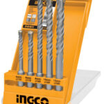 Bộ 5 mũi khoan bê tông đuôi gài Ingco AKD2052