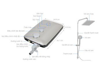 Máy nước nóng trực tiếp Beko 4500W BWI45S1D-242