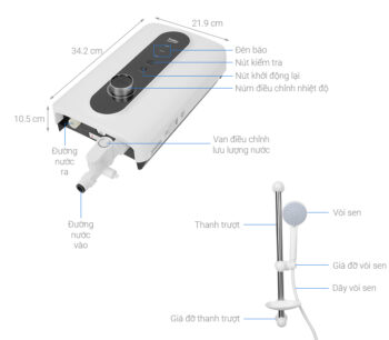 Máy nước nóng trực tiếp Beko 4500W BWI45S2N-213