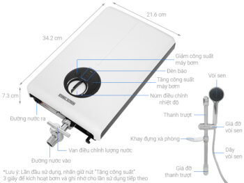 Máy nước nóng trực tiếp Stiebel Eltron 4500W XGP45 EC