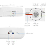 Máy nước nóng gián tiếp Ariston 20 lít 2500W SL2 20 R 2.5FE - MT