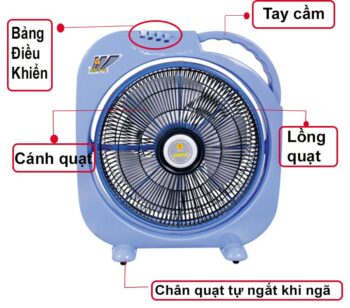 Quạt hộp AkiFan BD400 - Giao màu ngẫu nhiên