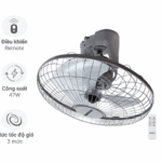 Quạt Đảo Có remote Nanoco NOF1603G-RC (Màu Xám)