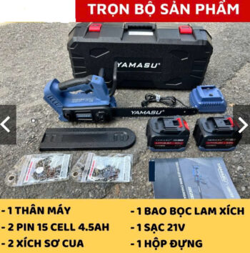 Máy cưa xích cầm tay 21V Yamasu 12inch, MCX12P , chân phổ thông, hàng chính hãng giá rẻ