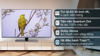 Smart Tivi QLED Samsung AI 4K 55 inch QA55Q80B
